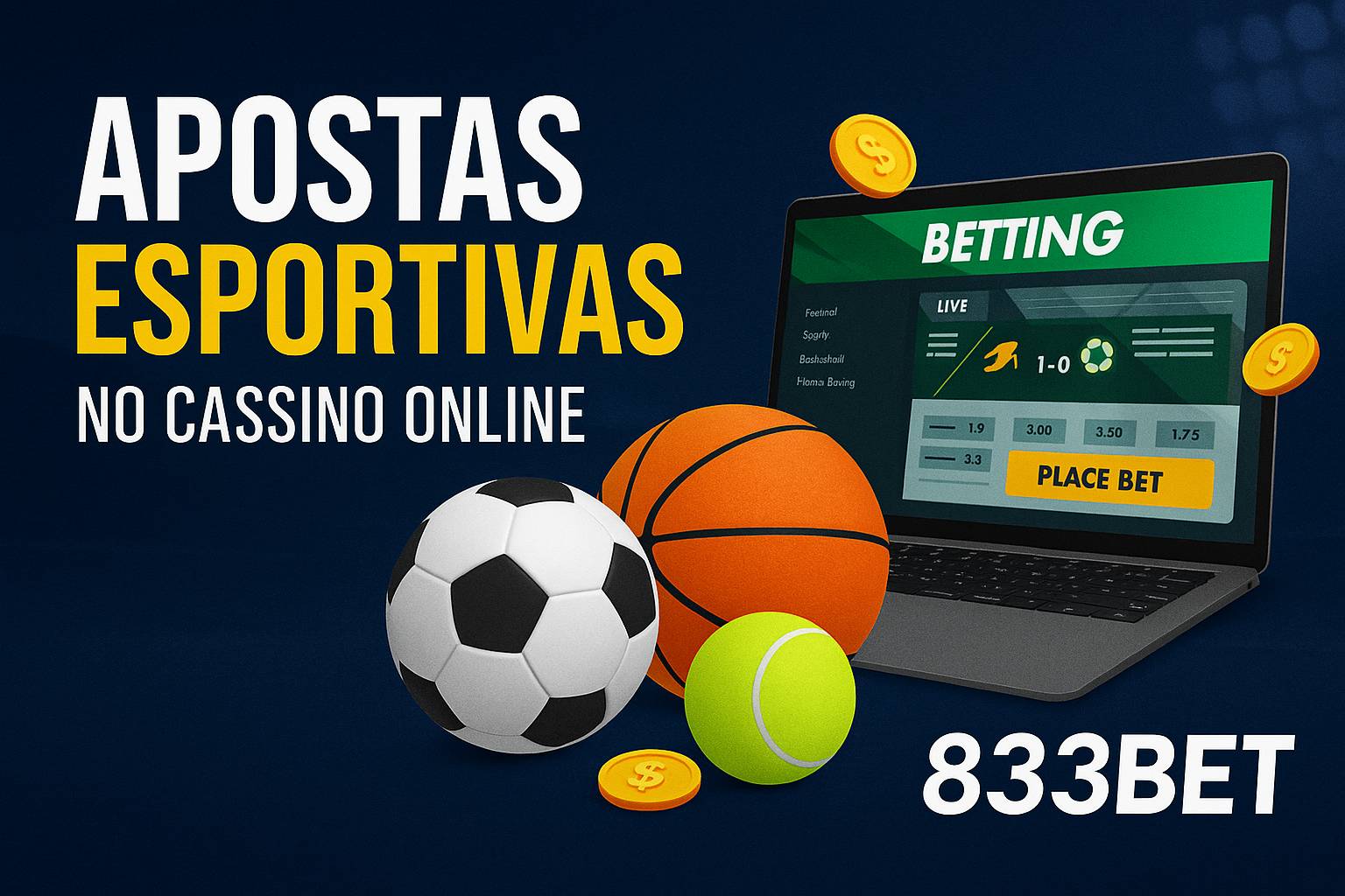 Apostas esportivas no cassino online 833BET
