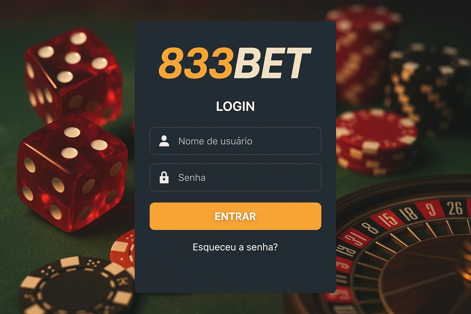 Login no Cassino 833BET